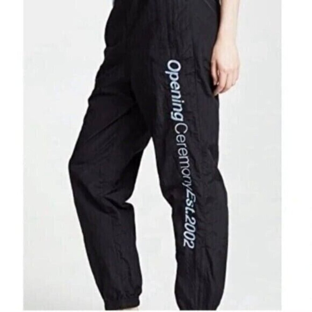 S1 Opening ceremony eat 2002 blue nylon logo track pants Size medium